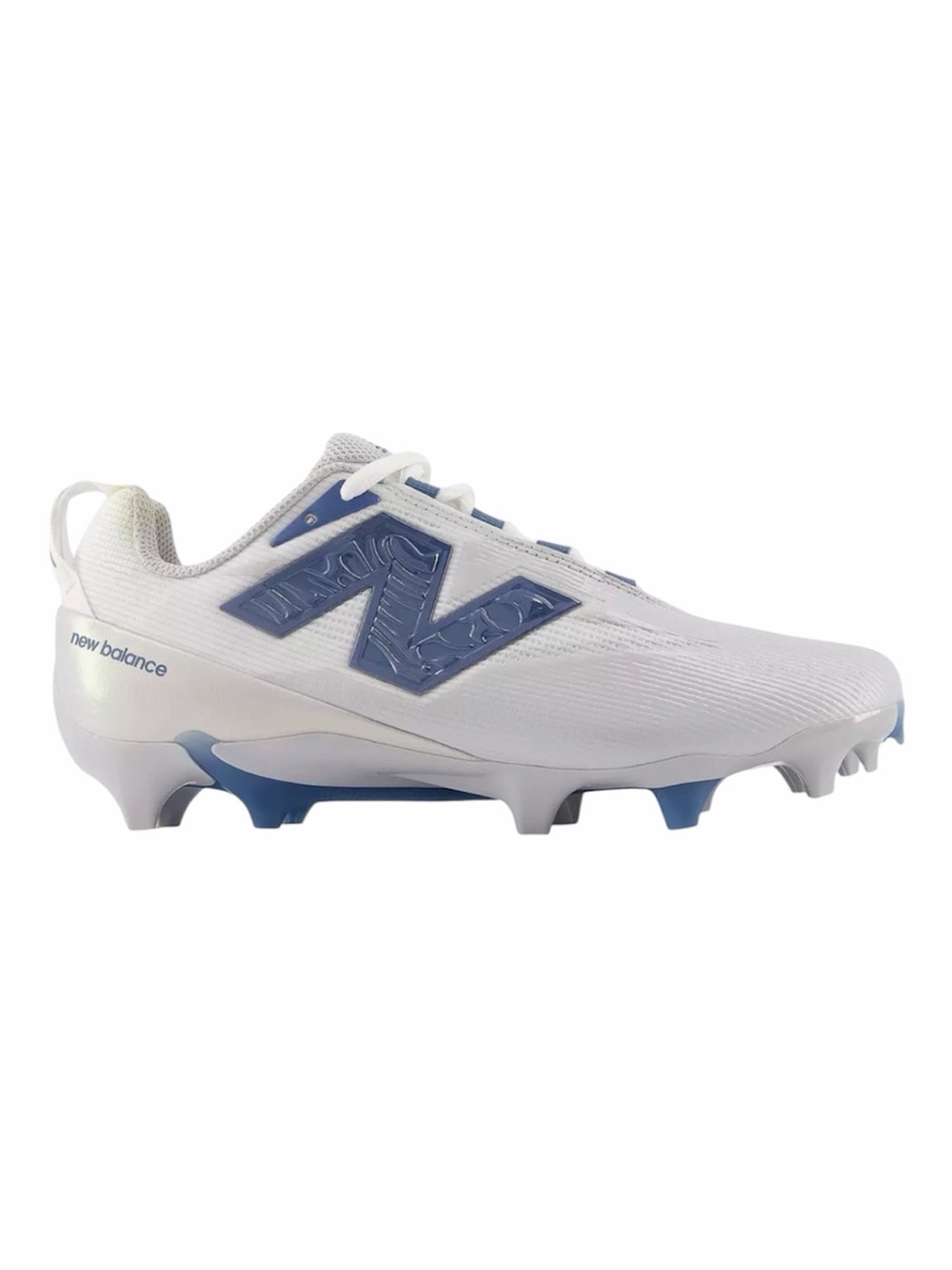 New Balance Women's Burn X5 Lacrosse Cleats in White and Blue - Sz 6.5 wide